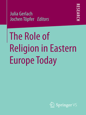 cover image of The Role of Religion in Eastern Europe Today